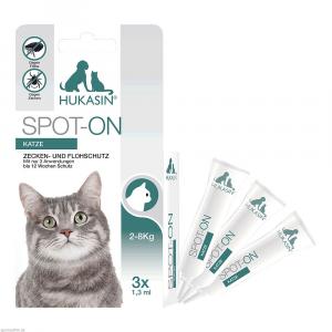 HUKASIN Spot-on Zecken- u.Flohschutz Amp.f. Katzen