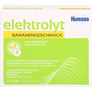 HUMANA Elektrolyt Banane Pulver Faltschachtel