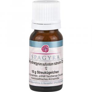 HYDRARGYRUM SULFURATUM rubrum D 12 Globuli