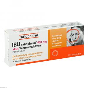 IBU-RATIOPHARM 400 mg akut Schmerztbl.Filmtabl.