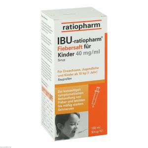 IBU-RATIOPHARM Fiebersaft für Kinder 40 mg/ml