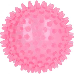 IGELBALL 9 cm rot transparent