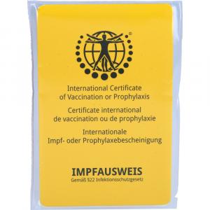 IMPFAUSWEIS mit Hülle Scheckkartenformat 43 Zeilen