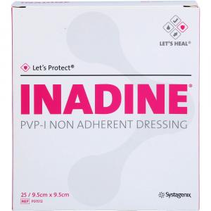 INADINE Salbengaze m.PVP-Iod 9,5x9,5 cm