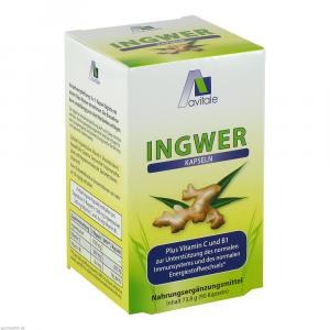 INGWER 500 mg Kapseln+Vitamin B1+C