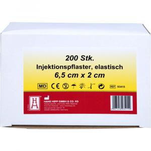 INJEKTIONSPFLASTER 2x6,5 cm Vlies weiß