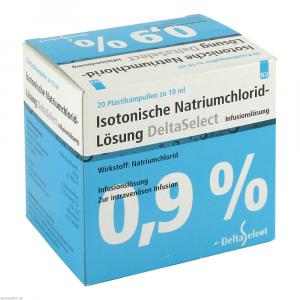ISOTONISCHE NaCl 0,9% DELTAMEDICA Inf.-Lsg.Pl.Amp.