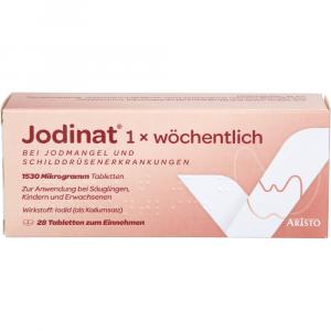 JODINAT 1x wöchentlich 1530 Mikrogramm Tabletten