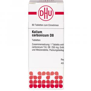 KALIUM CARBONICUM D 8 Tabletten KALIUM CARBONICUM D 8 Tabletten