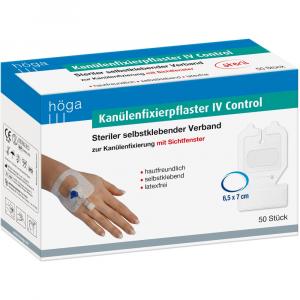 KANÜLENFIXIERPFLASTER IV Control 6,5x7 cm steril
