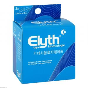 KINESIOLOGIE Tape Elyth 2,5 cmx5 m blau