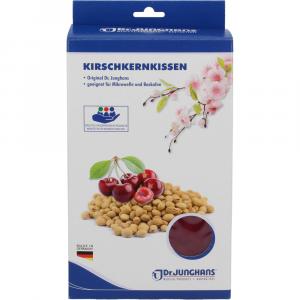 KIRSCHKERNKISSEN 20x30 cm mit Flausch bordeaux