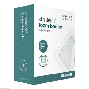 KLINIDERM foam Border 7,5x7,5 cm steril