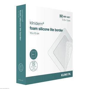 KLINIDERM foam silicone lite Border 10x10 cm