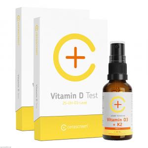 KONTROLLSET 2 Vitamin D Test+Vitamin D Spray
