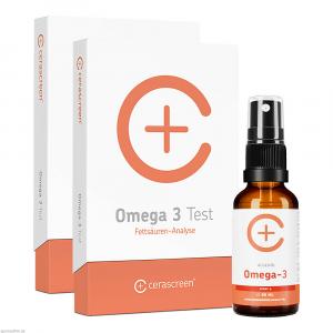 KONTROLLSET Omega-3 Tests+Omega-3 Spray Kombipack.