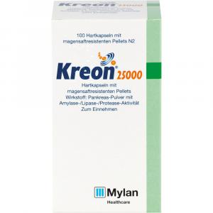 KREON 25.000 Hartkps.m.magensaftr.überz.Pellets