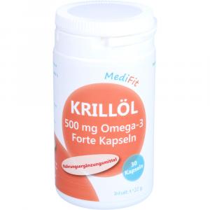 KRILLÖL 500 mg Omega-3 Forte Kapseln MediFit