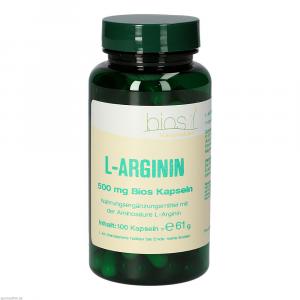 L-ARGININ 500 mg Bios Kapseln