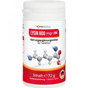 L-LYSIN 800 mg+Zink Primedical Tabletten