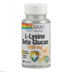 L-LYSIN BETA GLUCAN & Olivenblätter Solaray Kaps.