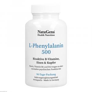 L-PHENYLALANIN 500+B-Vitamine+Eisen+Kupfer Kapseln