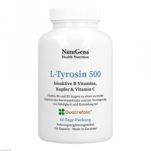 L-TYROSIN 500 B-Komplex+Kupfer+Vitamin C Kapseln