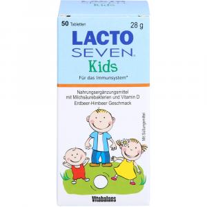 LACTO SEVEN Kids Erdbeer-Himbeer-Geschmack Tabl.