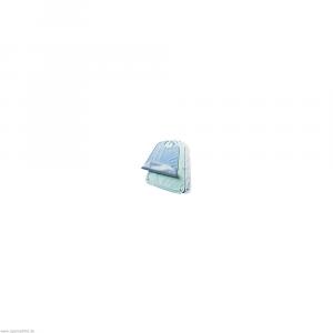 LÄTZCHEN Frottee PU Auffangtasche 45x90 cm blau