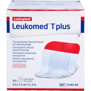 LEUKOMED transp.plus sterile Pflaster 5x7,2 cm
