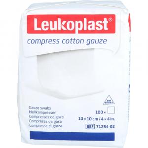 LEUKOPLAST compress Cotton Gauze 10x10cm unst.8f