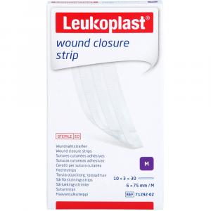 LEUKOPLAST wound closure strip 6x75 mm weiß