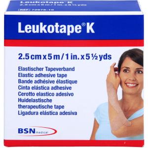 LEUKOTAPE K 2,5 cm hautfarben