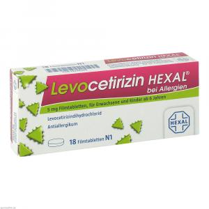 LEVOCETIRIZIN HEXAL bei Allergien 5 mg Filmtabl.