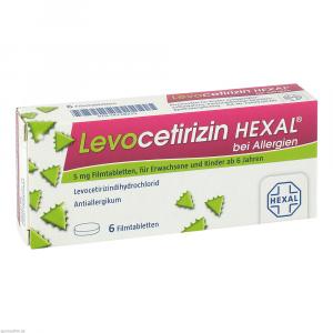 LEVOCETIRIZIN HEXAL bei Allergien 5 mg Filmtabl.