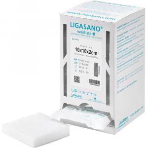 LIGASANO weiß Verband 2x10x10 cm steril