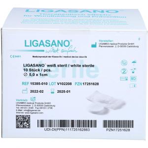 LIGASANO weiß Verband rund Drm.5 cm steril