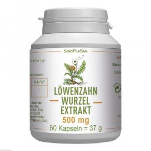LÖWENZAHNWURZEL-Extrakt 500 mg Mono Kapseln