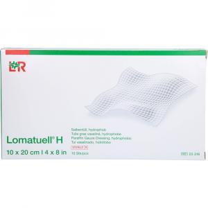 LOMATUELL H Salbentüll 10x20 cm steril