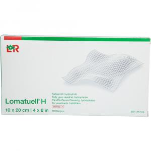 LOMATUELL H Salbentüll 10x20 cm steril