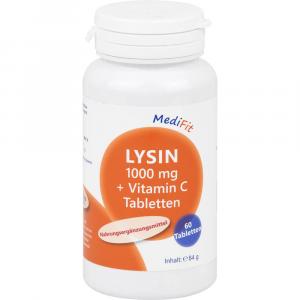 LYSIN 1.000 mg+Vitamin C Tabletten MediFit