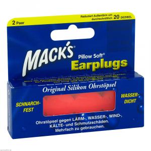 MACKS Earplugs Hot orange