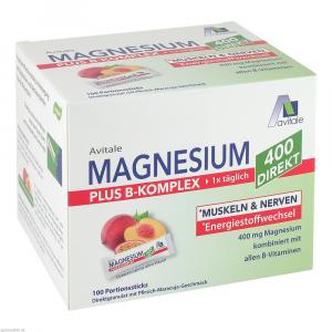 MAGNESIUM 400+B-Komplex direkt Pfir.Mar.Gra.Sticks