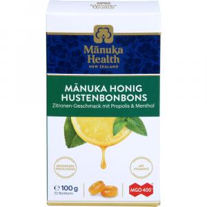 MANUKA HEALTH MGO 400+ Hustenbonb.Zitr.m.Prop.&Men