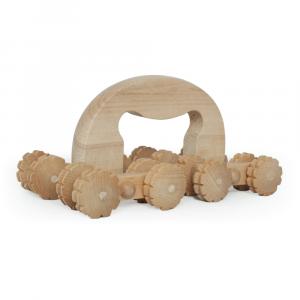 MASSAGEROLLER Holz mit Bügel+8 Achsen