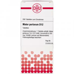 MATER PERLARUM D 12 Tabletten