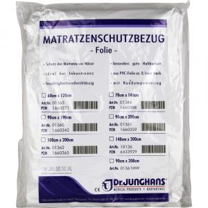 MATRATZEN SCHUTZBEZUG Folie 0,1 mm 100x200 cm weiß