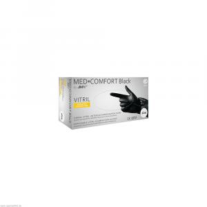 MED COMFORT Black U.Hands.Vitril unsteril pf M