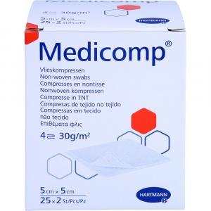 MEDICOMP Vlieskomp.steril 5x5 cm 4fach