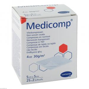 MEDICOMP Vlieskomp.steril 5x5 cm 4fach
